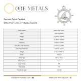 925 Sterling Silver - Sailing Sigil Charm