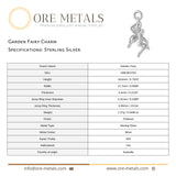 925 Sterling Silver - Garden Fairy Charm