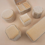 Cream - Round Earring Box