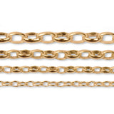 9ct Yellow Gold - Oval Belcher - Bracelet Chain