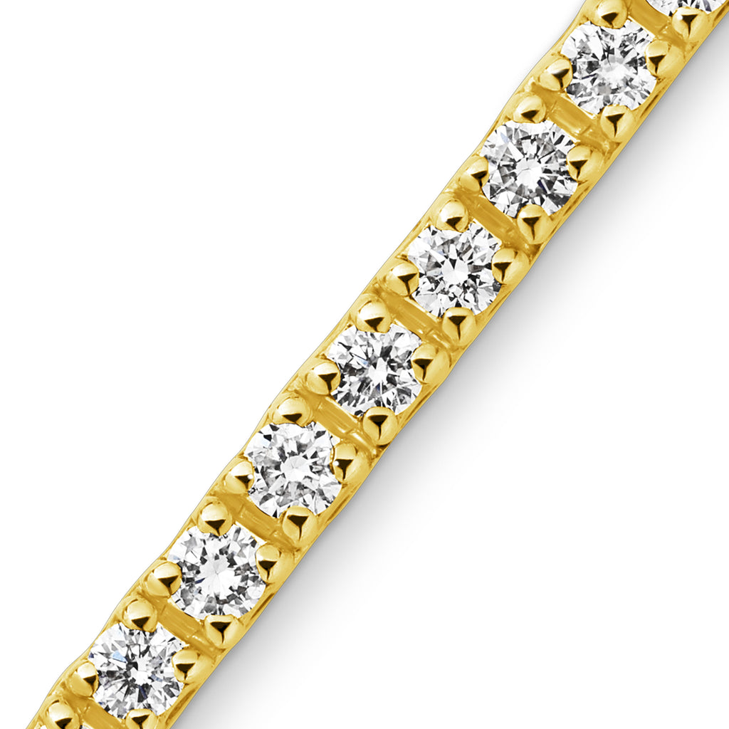 2ct VS+ Diamond Tennis Bracelet - Solid 9ct Yellow Gold – Ore Metals