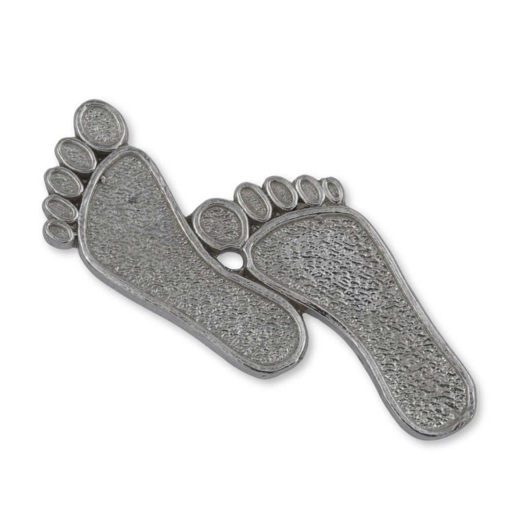 950 Platinum - Travellers Footprints Charm
