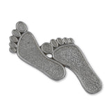 950 Platinum - Travellers Footprints Charm