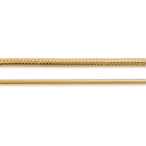 9ct Yellow Gold - Snake - Chain Roll