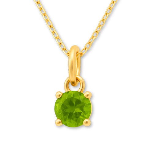 9ct Yellow Gold | Peridot - August Birthstone Necklace