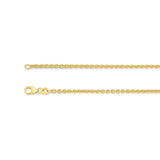 9ct Yellow Gold - Cable - Bracelet Chain