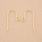 18ct Yellow Gold - Ball Tip Ear Hooks