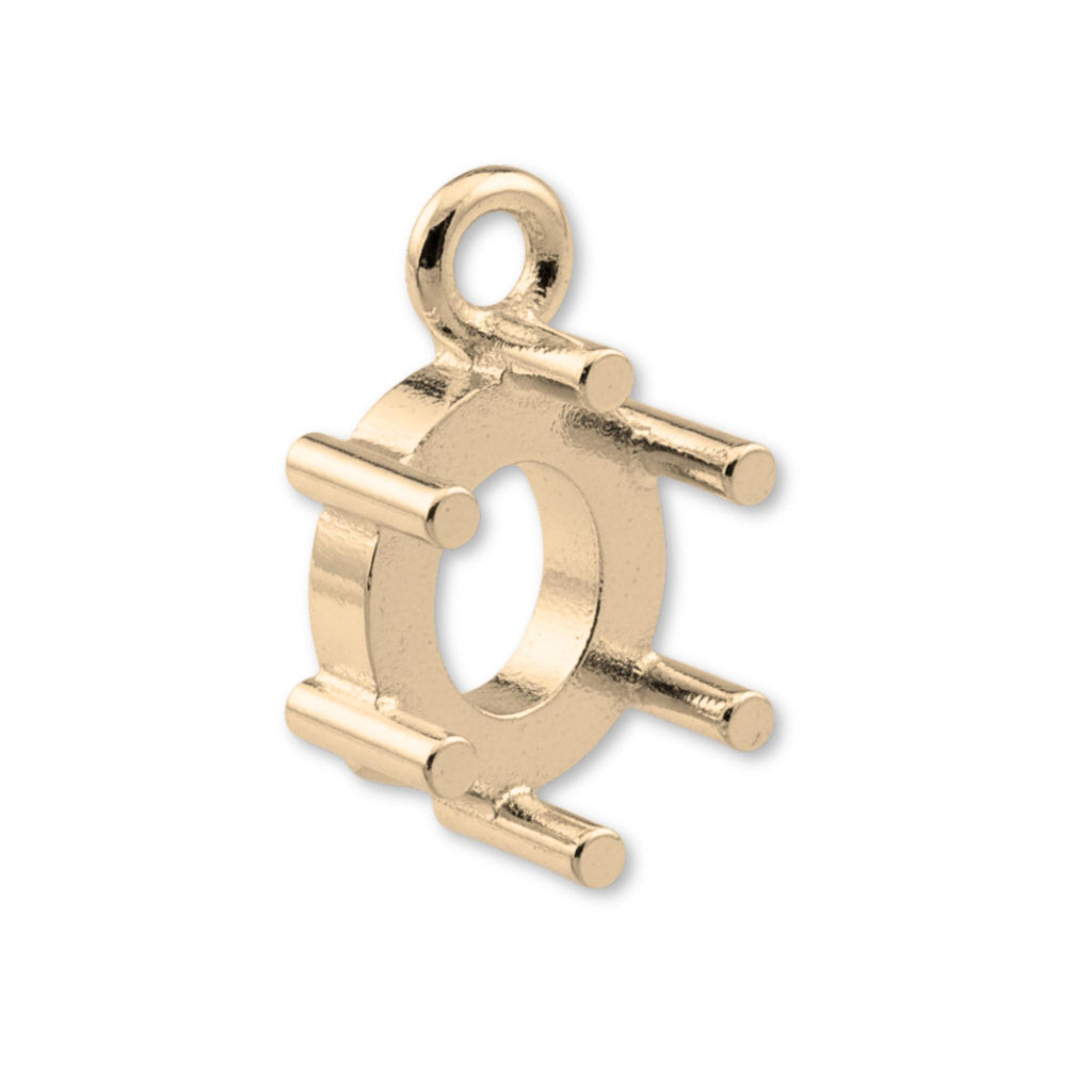 18ct Yellow Gold - Oval Prong Setting