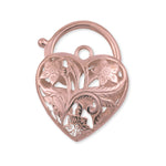 9ct Rose Gold - Filigree Padlock Clasp