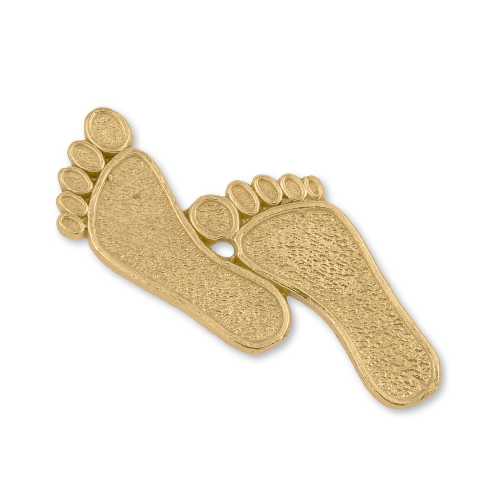 14ct Gold Plated - Travellers Footprints Charm