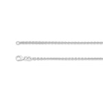 18ct White Gold - Cable - Bracelet Chain