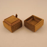 Caramel Brown - Square Earring Box