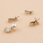 9ct White Gold - Round Pearl Cup Setting w Bail