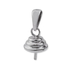 9ct White Gold - Beehive Pearl Cup Setting