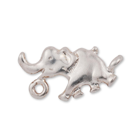 925 Sterling Silver - Elephant Connector Charm