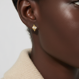 18ct Yellow Gold | 0.1ct GH/SI - Marquise Diamond Stud Earrings