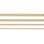 9ct Yellow Gold - Curb - Chain Extender