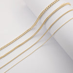 9ct Yellow Gold - Curb - Chain Extender