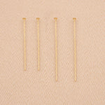 14ct Yellow Gold - Flat Head Pins