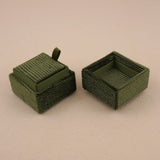 Olive Green - Square Earring Box