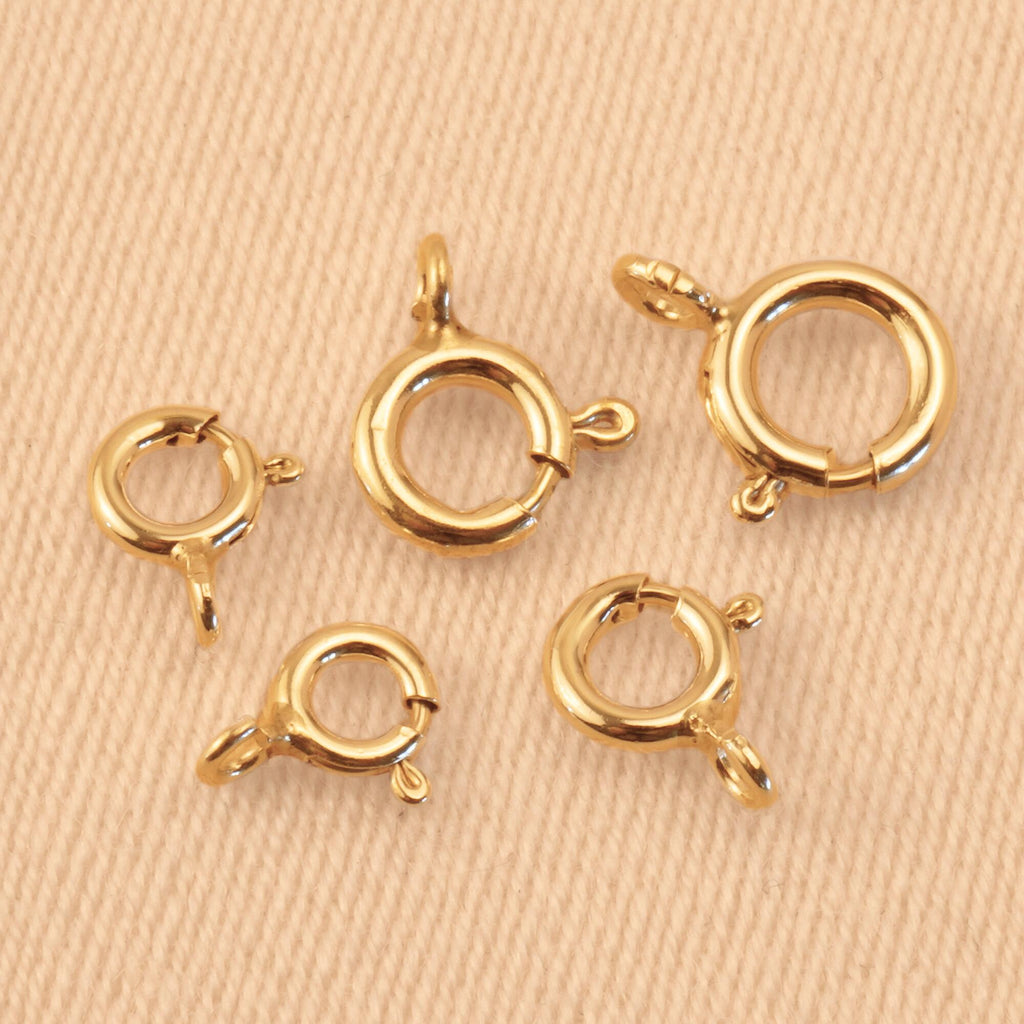 9ct Yellow Gold - Small Spring Ring