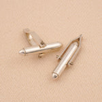 925 Sterling Silver - Bullet Cufflink Backs