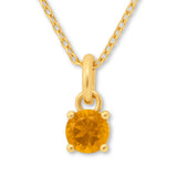 9ct Yellow Gold | Citrine - November Birthstone Necklace