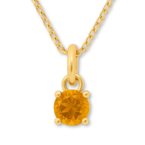 9ct Yellow Gold | Citrine - November Birthstone Necklace