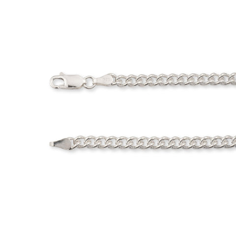 925 Sterling Silver - Curb - Bracelet Chain