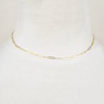 18ct Yellow Gold - Paperclip - Necklace Chain