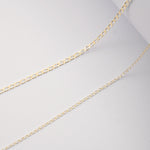 9ct Yellow Gold - Long Curb - Necklace Chain