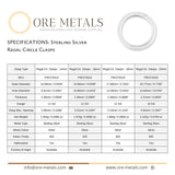 925 Sterling Silver - Regal Circle Clasp