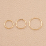 9ct Yellow Gold - Sleeper Earrings