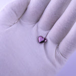 18ct Purple Gold - Heart Cabochon