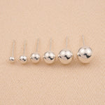 925 Sterling Silver - Ball Stud örhängen