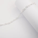 925 Sterling Silver - Heart - Bracelet Chain