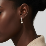 9ct Yellow Gold | 0.15ct GH/SI - Mini Diamond Padlock Charm