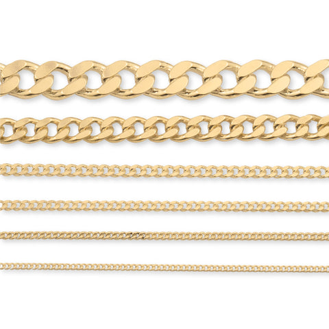 9ct Yellow Gold - Cuban Link - Chain Roll