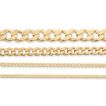 18ct Yellow Gold - Cuban Link - Chain Roll