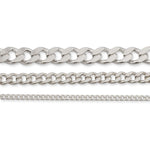 18ct White Gold - Cuban Link - Necklace Chain