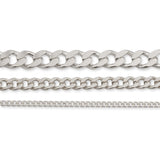 18ct White Gold - Cuban Link - Chain Extender