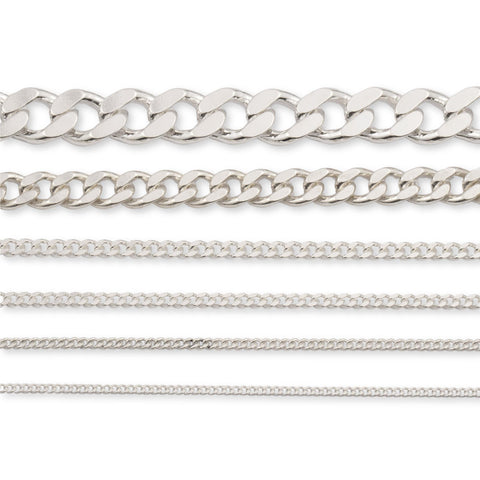 925 Sterling Silver - Cuban Link - Chain Roll