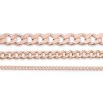 9ct Rose Gold - Cuban Link - Chain Roll