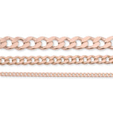 9ct Rose Gold - Cuban Link - Chain Roll