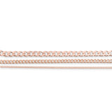 9ct Rose Gold - Cuban Link - Chain Extender