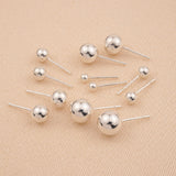 925 Sterling Silver - Ball Stud Earrings