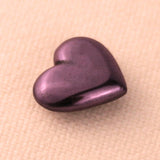 18ct Purple Gold - Heart Cabochon