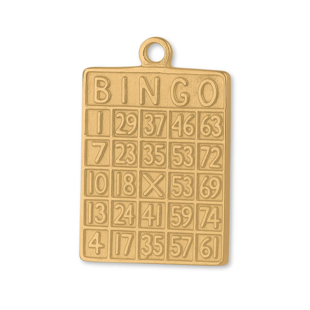 24ct Pure Gold - Bingo Card Charm
