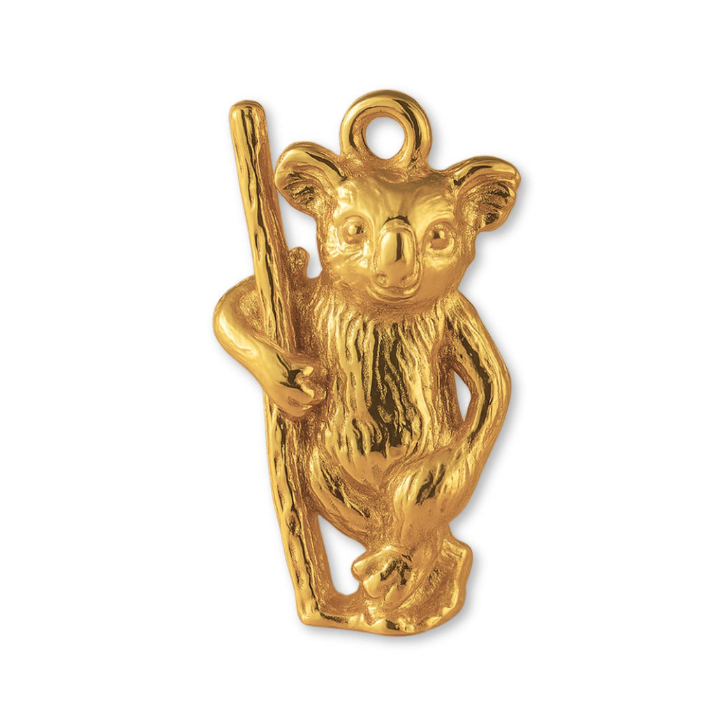 24ct Pure Gold - Standing Koala Charm