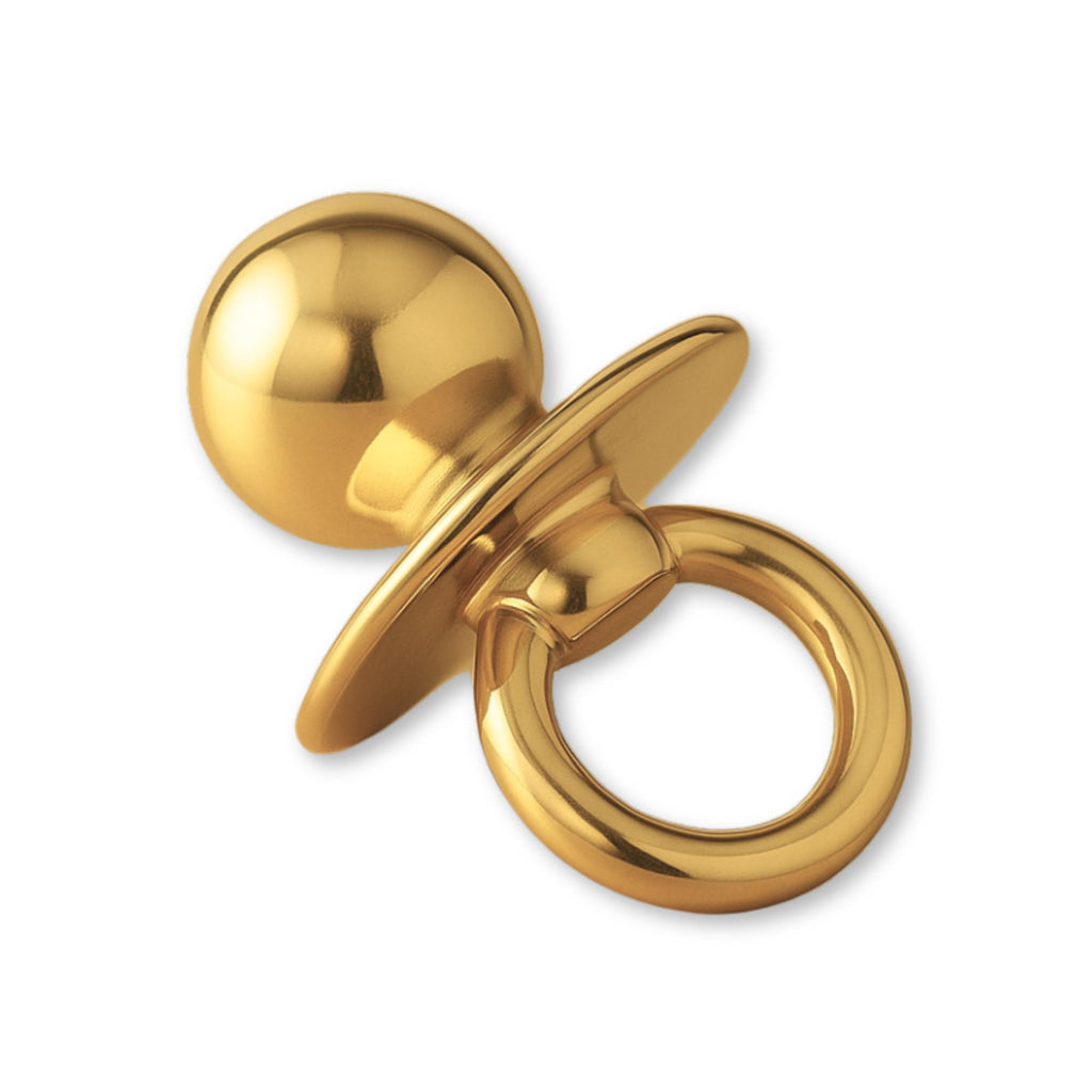 24ct Pure Gold - Modern Pacifier Charm